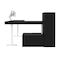 Bestar Bestar Viva 72W L-Shaped Standing Desk with Dual Monitor Arm and Storage in black 19853-18 - alternate 4